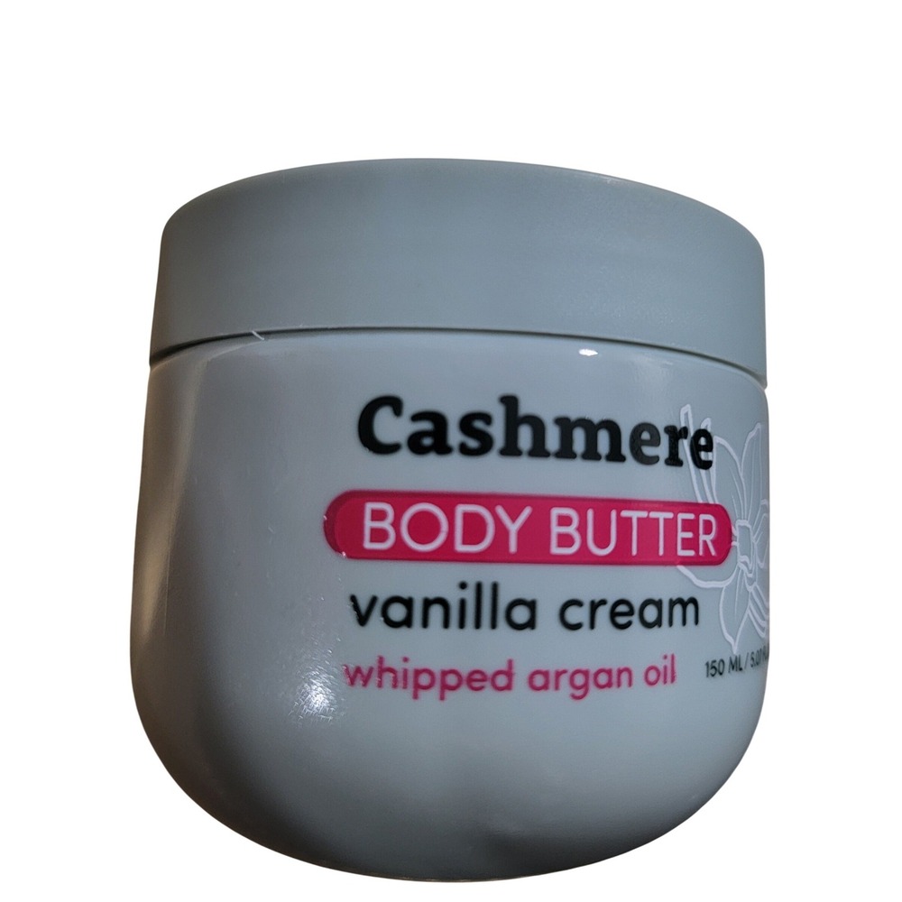 Cashmere Body Butter Vanilla Cream Whipped Argan Oil Moisturizer 150ml 5.07oz